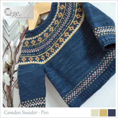 OGE Knitwear Designs P211 Camden Sweater PDF