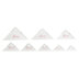 Sew Easy Mini Template Set: Right Angle Triangles Set in 8 sizes: 0.75 inches to 3 inches