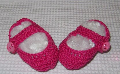 Baby Low Back Garter Stitch Shoes