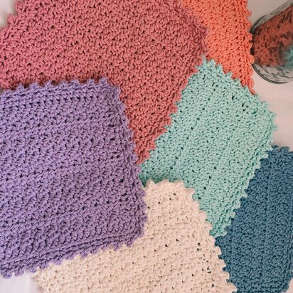 The Picot Posy Dishcloth