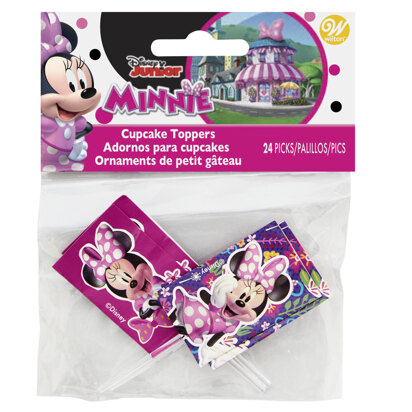 Wilton Disney Junior Minnie Mouse Cupcake Toppers, 24-Count