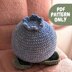 Crochet Small Blueberry Pillow Pattern PDF Super Bulky Yarn Version