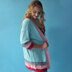 Breezy Striped Cardigan - Free Knitting Pattern in Paintbox Yarns Cotton DK and Metallic DK - Free Downloadable PDF