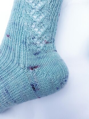 Winding Path Lace Socks