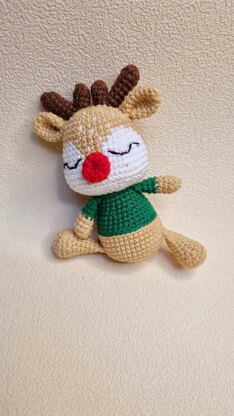 Christmas Amigurumi Reindeer Crochet Pattern