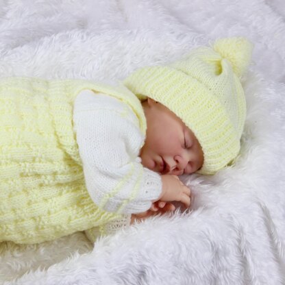 Baby Dungaree Outfit Knitting Pattern #91