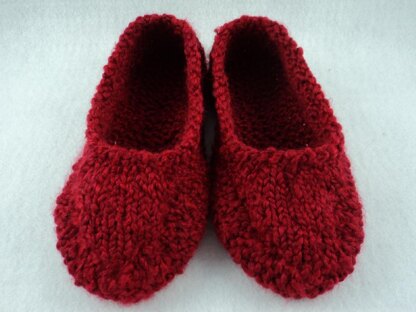 Ladies Bulky Knit Slipper