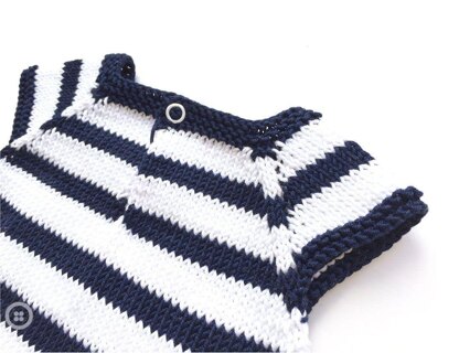 Size 6-12 months - Sailor Baby Romper