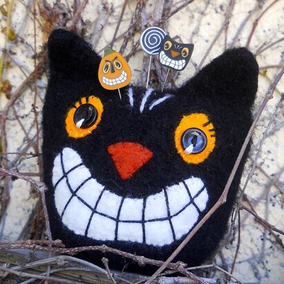 Black Cat Pincushion