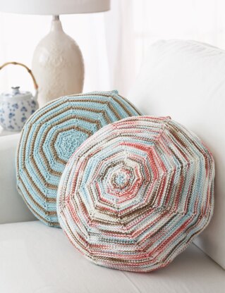 Zen Pillows in Bernat Handicrafter Cotton Solids