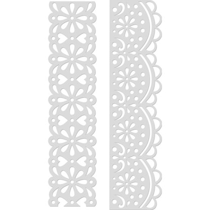 Kaisercraft Card Creations Dies - Lace Borders 1.5"X6"