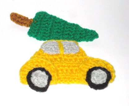 Christmas car applique