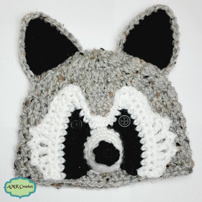 Newborn Raccoon Hat and Tail Photo Prop