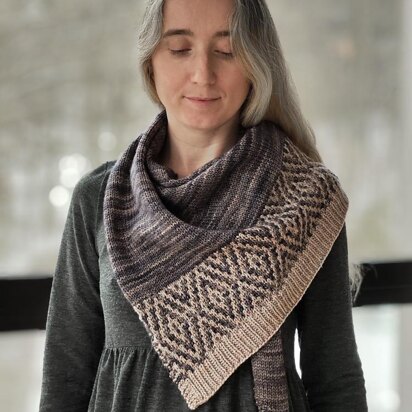 Walk in the Dawn Shawl