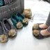 Velvet Ballet Pom Pom Slippers