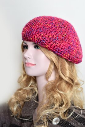 Olena crochet slouch hat