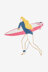 DMC Around The World - Surfer Girl Embroidery Pattern - PAT0622 - Downloadable PDF