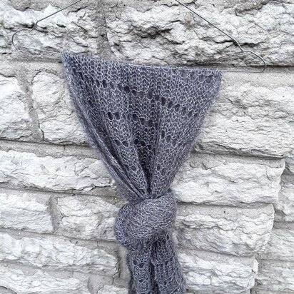 Waffle stitch scarf