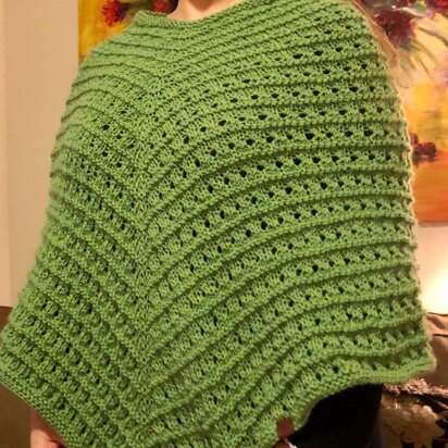 Parasol Poncho - knitting pattern