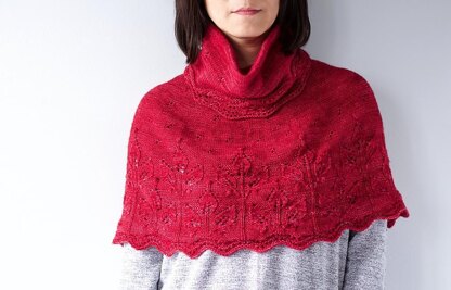 Bryanna cowl capelet