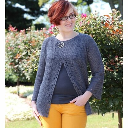 565 Bryant Cardigan - Crochet Pattern for Women in Valley Yarns 2/10 Merino Tencel