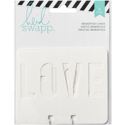 American Crafts Heidi Swapp Memorydex Watercolor Cardstock Cards 8/Pkg - Wanderlust Die-Cut 3.25"X4"