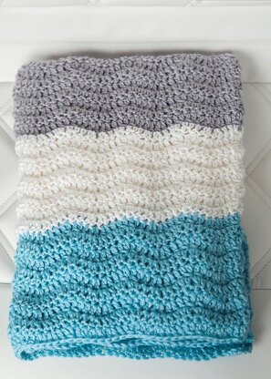 Wavy Chevron Baby Blanket