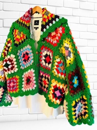 Collared Short Crochet Jacket