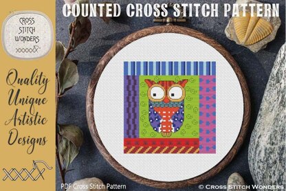 Crazy Patch Owl 01