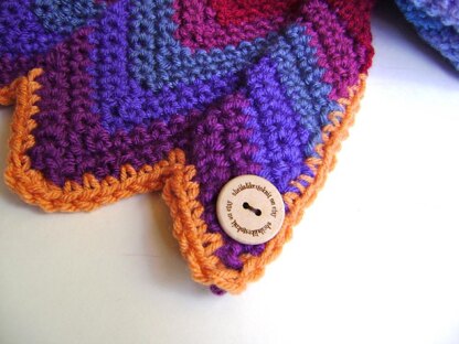 Crochet Technicolor Chevron Blanket