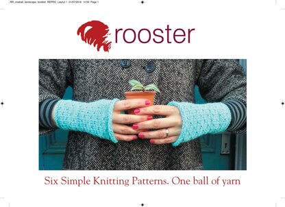 6 One Ball Patterns in Rooster Almerino DK - Downloadable PDF