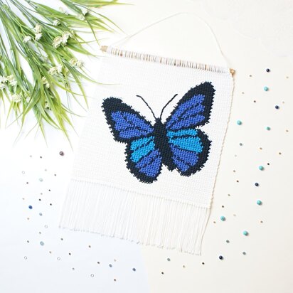 Blue Wings Wall Hanging