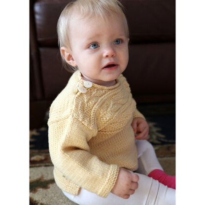 Plymouth Yarn 3125 Baby's Guernsey Pullover PDF
