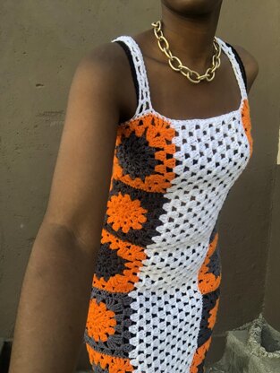 Honeycomb Granny Square Dress