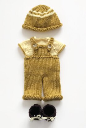 Dolls clothes knitting pattern 19078