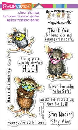 Stampendous House Mouse Clear Stamps - Masked Mice
