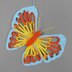 Colorful large butterfly door decor for spring & summer