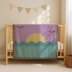 CROCHET PATTERN Sun Landscape Blanket Ocean Sunrise Throw Father's Day Lapghan C2C SC