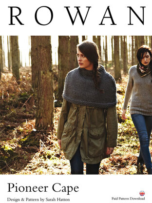 Pioneer Cape in Rowan Big Wool - D166 - Downloadable PDF