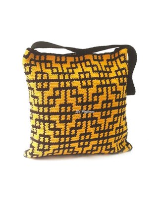 Geometric Grids Tapestry Crochet bag