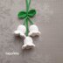 Lilly of the valley charm crochet