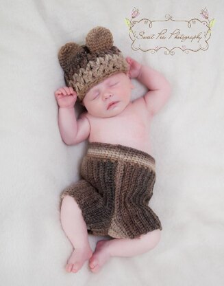 Newborn Teddy and Bunny Photo Prop Set
