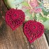 99. Openwork heart earrings