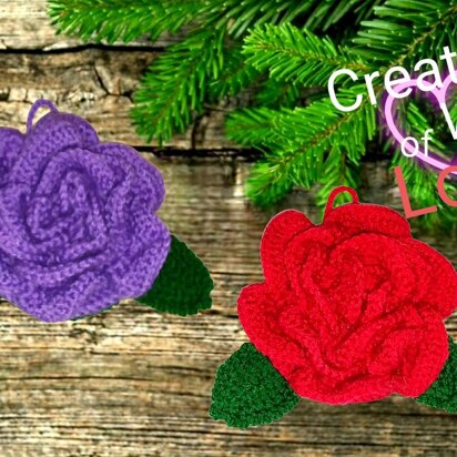 3D Rose Tree Ornament