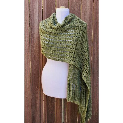 Fall Moss Shawl