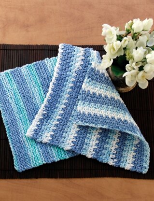 Dishcloth in Lily Sugar 'n Cream Stripes