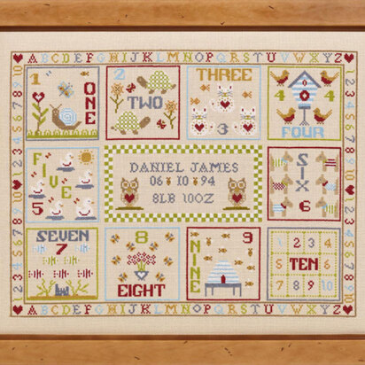 Historical Sampler Company 123 Count with Me - Downloadable PDF