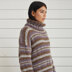 Nuno Stripe Sweater - Jumper Knitting Pattern for Women in Debbie Bliss Saphia