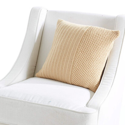 Classic Textures Pillow in Caron Simply Soft Collection - Downloadable PDF