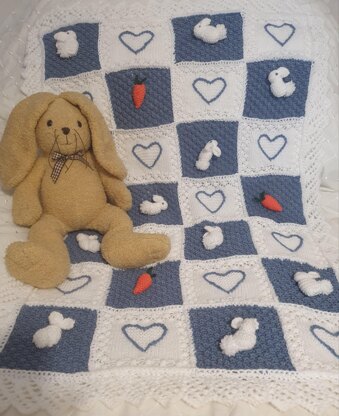 Rory The Rabbit Baby Blanket
